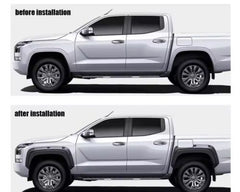 Wheel Arches Black ABS Fender Flare Set of 6 for Mitsubishi TRITON MV GLS GLX 2024-2025