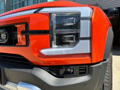 Gloss Black Front Fog Light Protective Cover Pair For 2025 BYD Shark 6