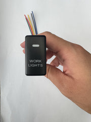 TALL Push Switch Work Light For Toyota 2001-17 Prado Kluger Hilux LC70 FJ Cruiser