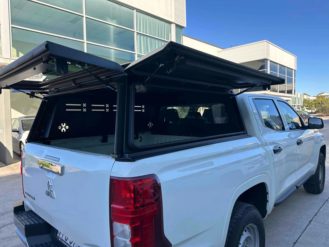 Heavy Duty Aluminum Canopy with Side Storage For Mitsubishi MV Triton 2024-2026 — view 3