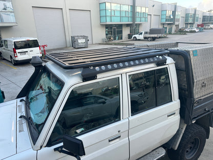 1600x1350mm Aluminum Roof Rack with Backbone to suit Toyota LandCruiser LC79 Series Double Cab 2007-Current — view 2