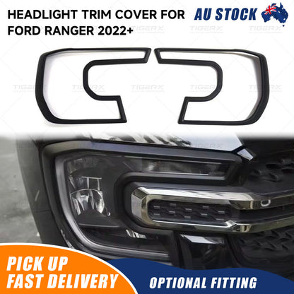 Headlight Surround Trim Cover Set For Ford Ranger Next Gen 2022-2025