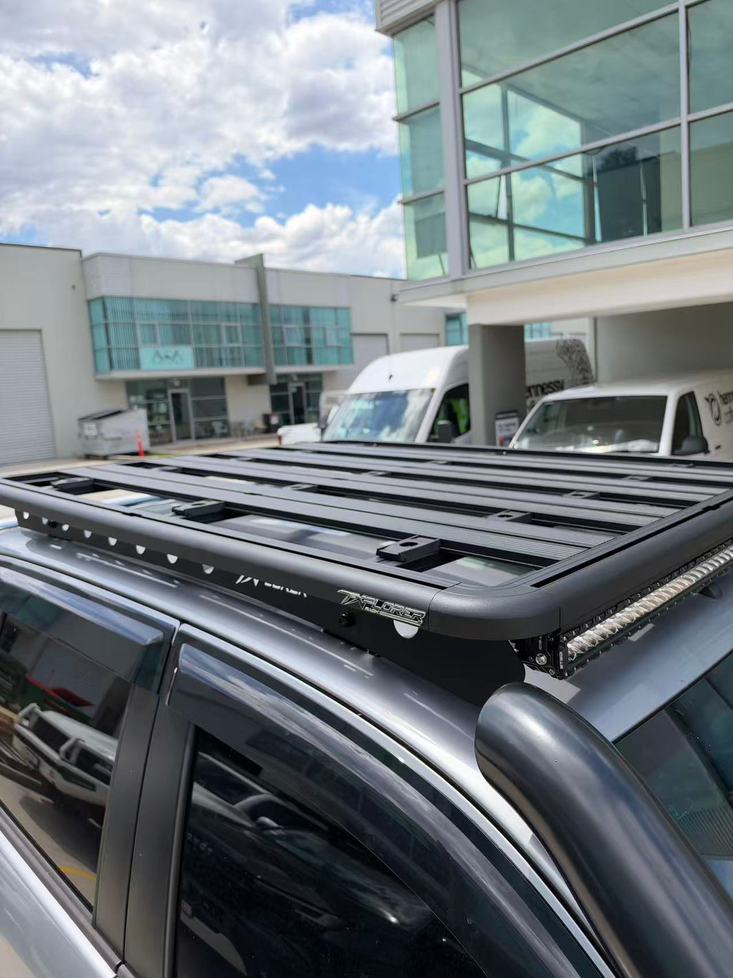 1500x1250mm Aluminum Flat Rack Roof Platform To Suit Toyota HiLux Dual Cab 2005-2025 T-Xplorer Rack