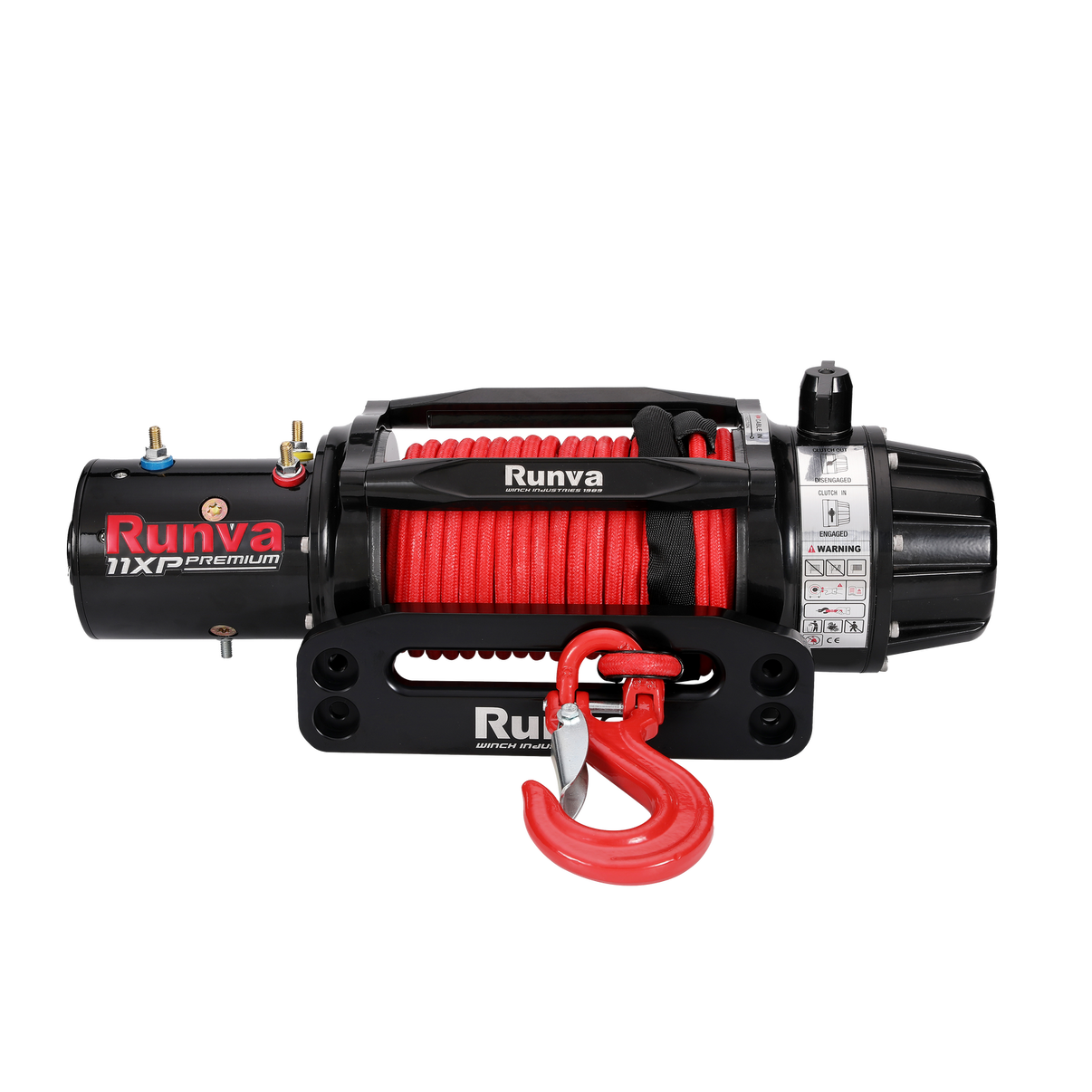 Runva 11XP Premium Red Edition 12V Winch with Synthetic Rope