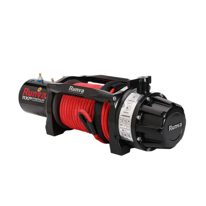 Runva 11XP Premium Red Edition 12V Winch with Synthetic Rope