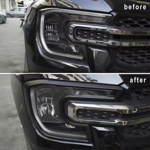 Headlight Surround Trim Cover Set For Ford Ranger Next Gen 2022-2025 — view 2