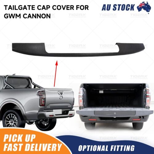 Tailgate Cap Protection Cover Black Trim For GWM Cannon 2019-2024