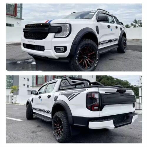 Matte Black Wheel Arch Fender Flare Set of 6 For Ford Ranger Next Gen 2022-2024 — view 6