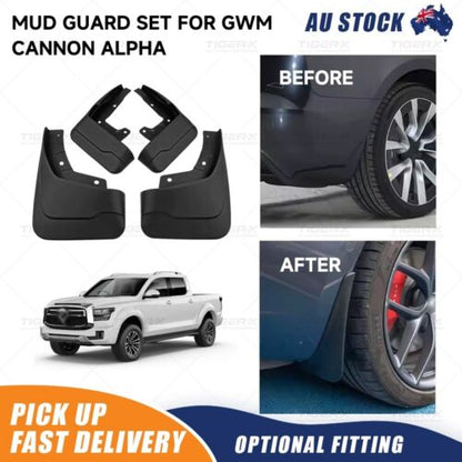 Mud Guard Mud Flaps Set of 4 For GWM Cannon Alpha 2024-2026