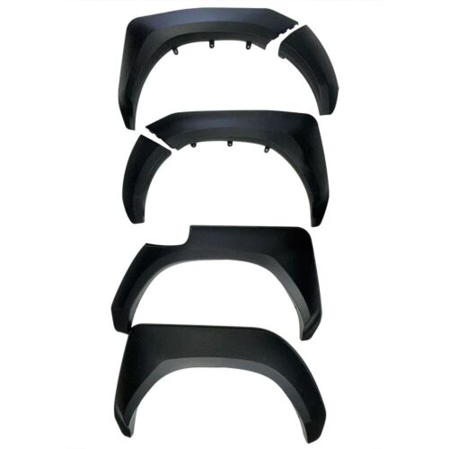 Smooth Matte Black Wheel Arch Fender Flare Set For Toyota HiLux SR5 Facelift 2021-2024 — view 8