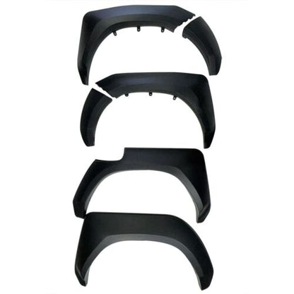 Smooth Matte Black Wheel Arch Fender Flare Set For Toyota HiLux SR5 Facelift 2021-2024 — view 8