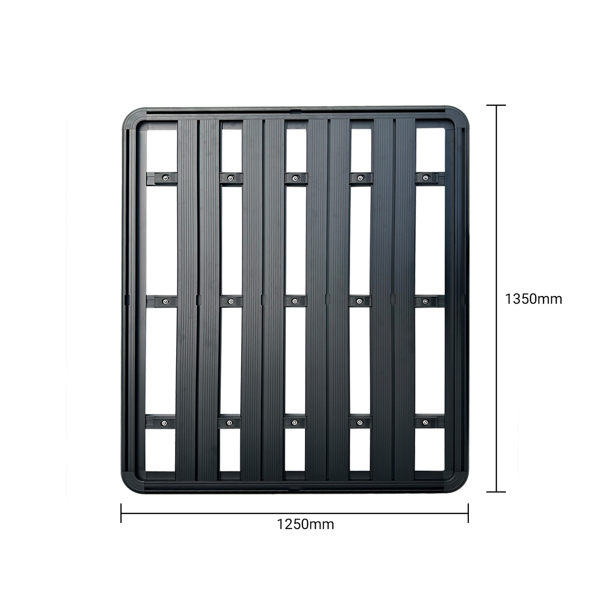 1350x1250mm Aluminum Roof Rack Platform For Space Cab/Extra Cab-RANGER/HILUX/DMAX/BT50 — view 4