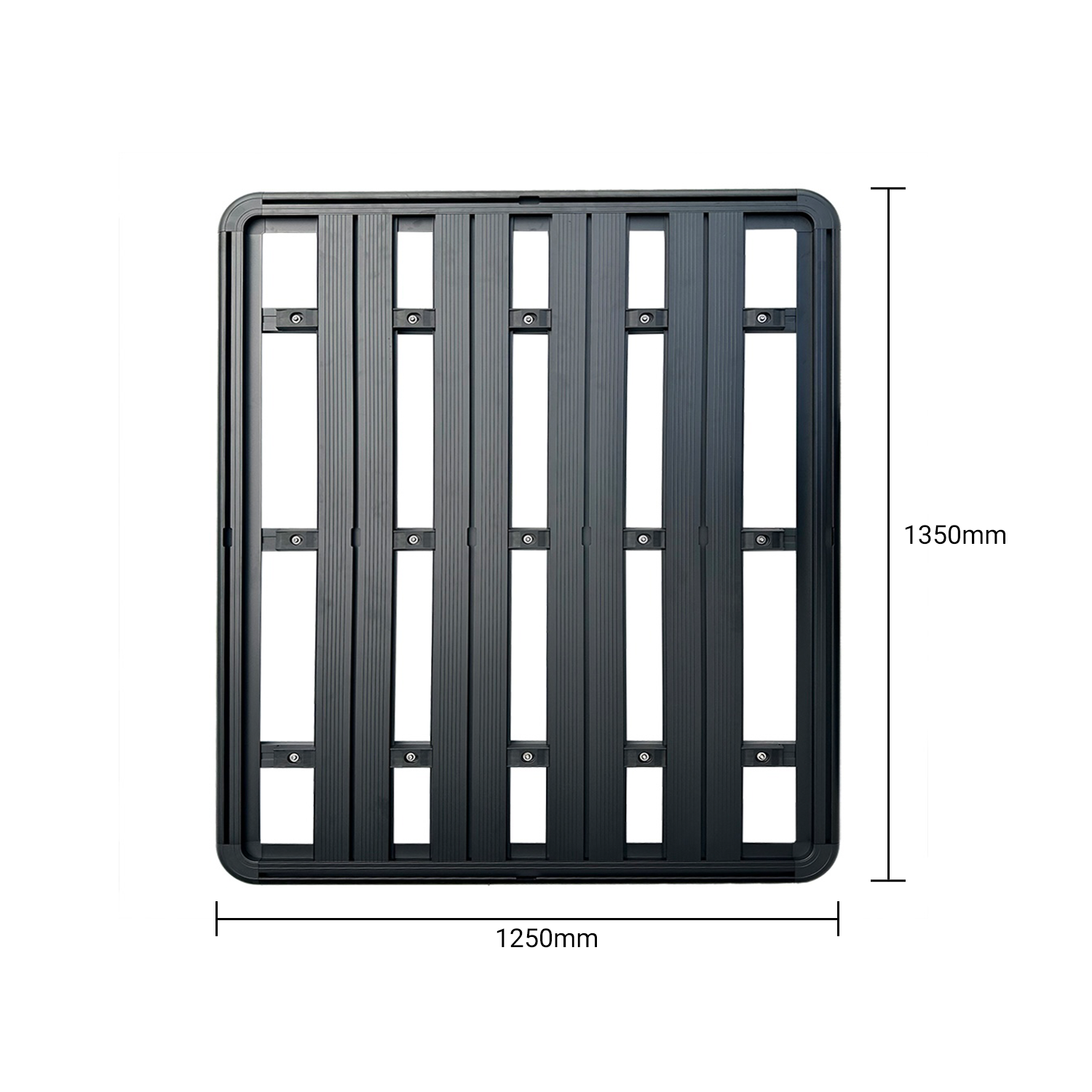 1350x1250mm Aluminum Roof Rack Platform For Space Cab/Extra Cab-RANGER/HILUX/DMAX/BT50 — view 4