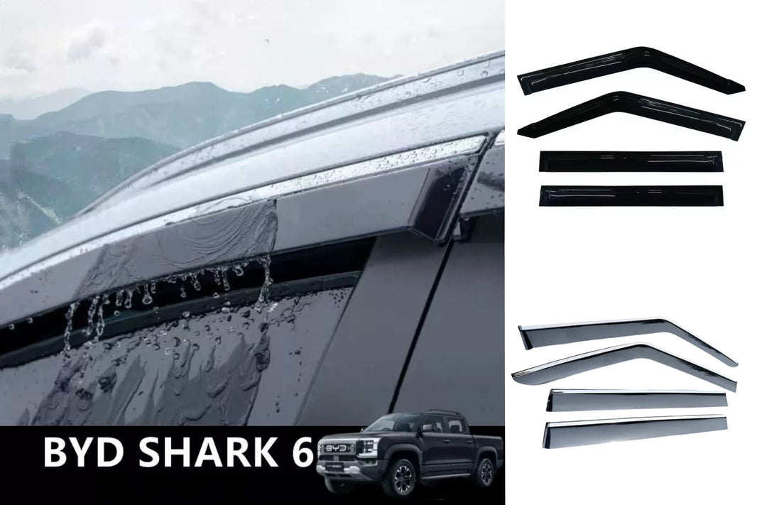 Premium PMMA Weathershield Window Visors for BYD Shark 6 2025-2026