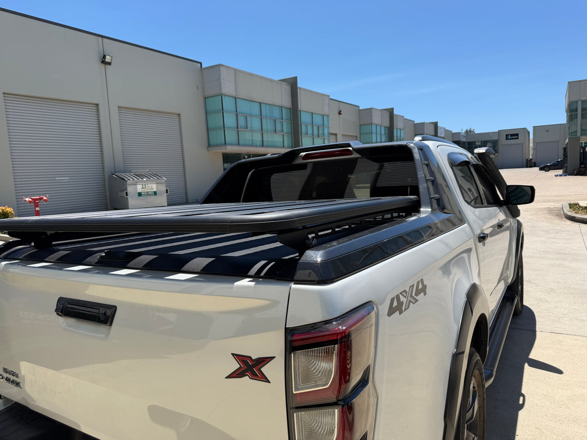 Aluminum Lift-Up Tub Rack Load Carrying Platform For All UTEs with Roller Cover — view 3