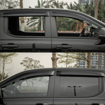 Dark Smoke Weathershield Window Visors for Ford Ranger 2022-2025 — view 2