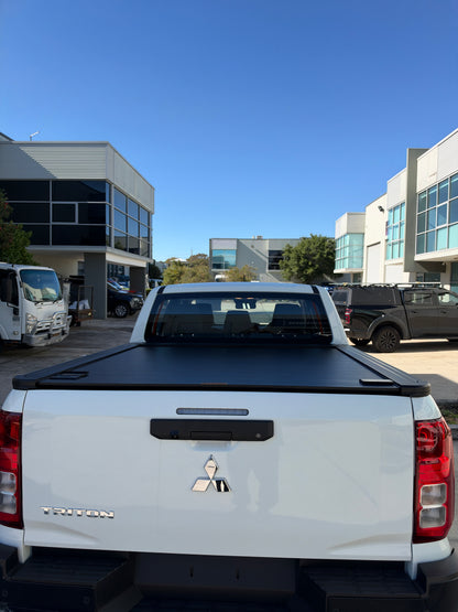Dual Lock Manual Roller Shutter Tonneau Cover — To Suit Mitsubishi Triton GLX, GLS & GLX-R Dual Cab 2024-2026 | Aluminium Retractable Ute Tub Cover