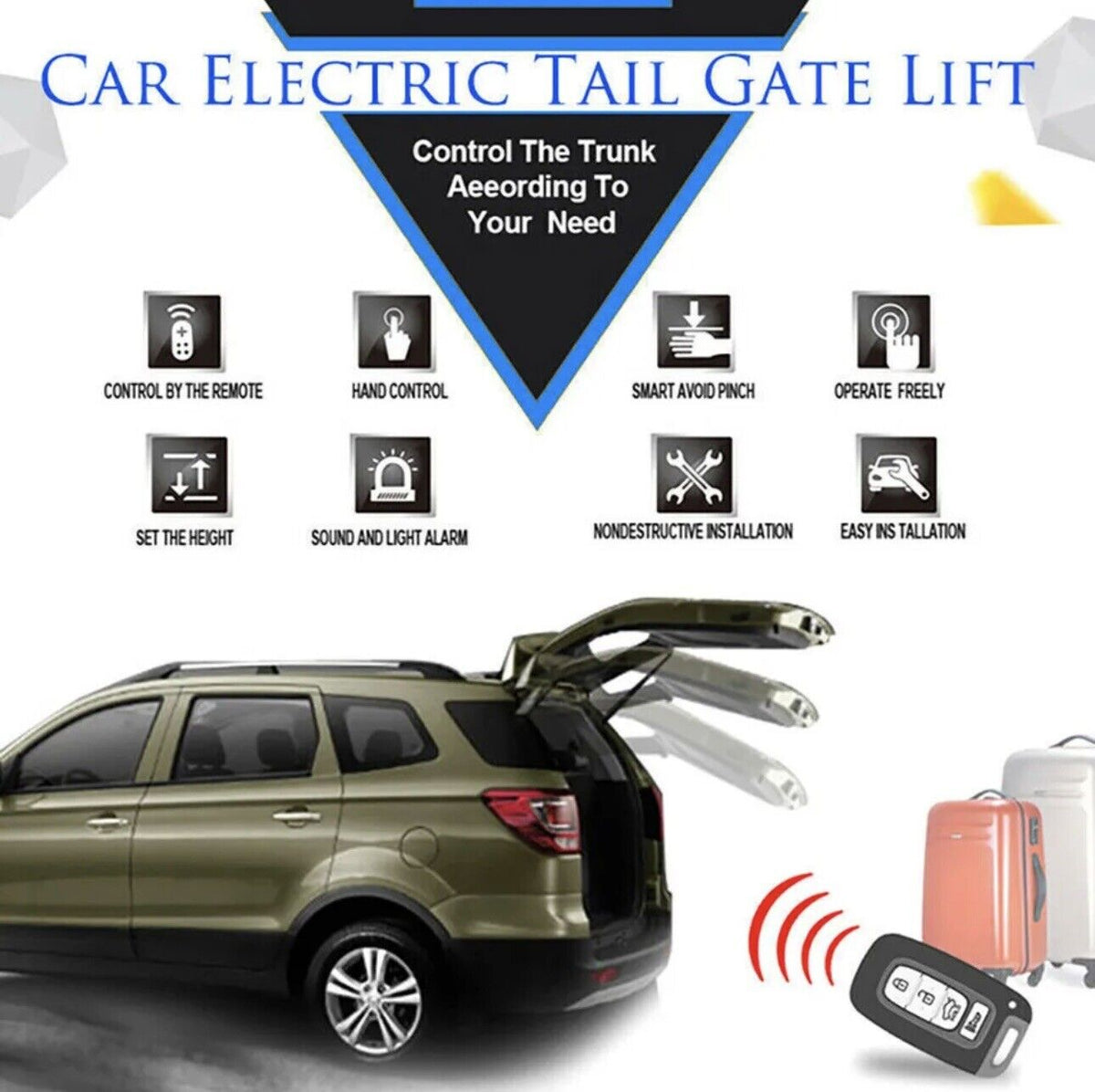 Auto Electric Door Tailgate Lift Kit For Toyota LandCruiser 300 LC300 2021 -2024