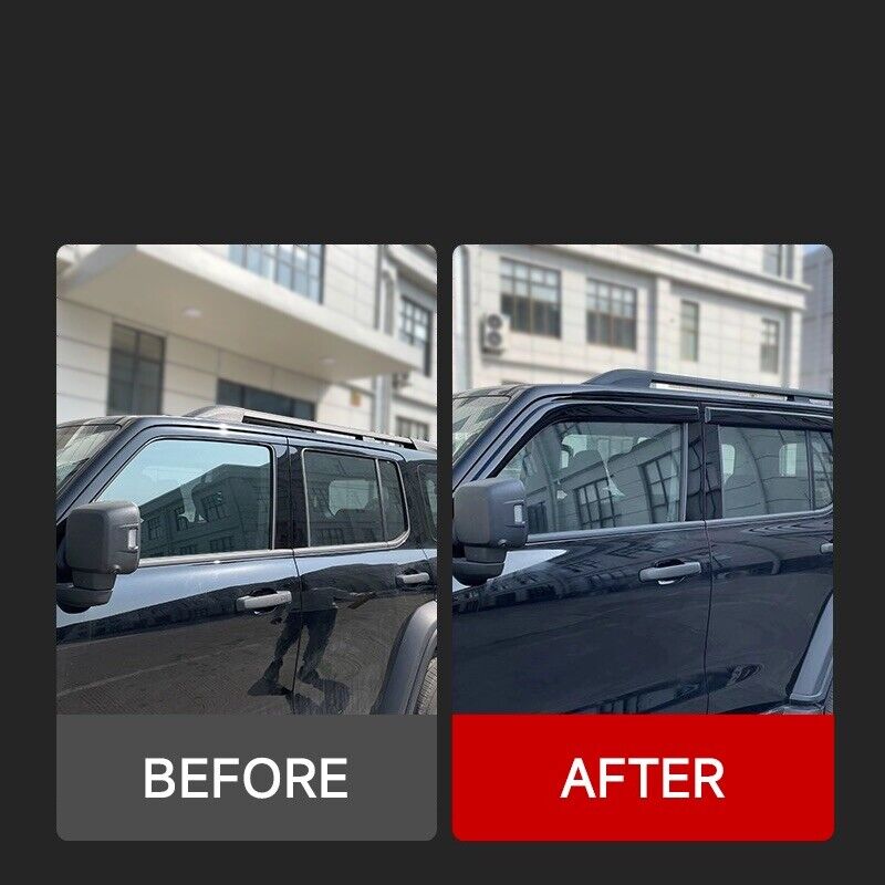 Rear door weathershield rain deflector for GWM Tank 300 Lux and Ultra 2023-2026