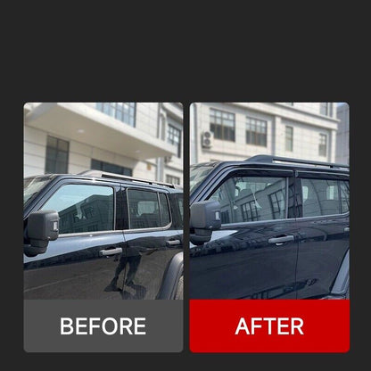 Rear door weathershield rain deflector for GWM Tank 300 Lux and Ultra 2023-2026
