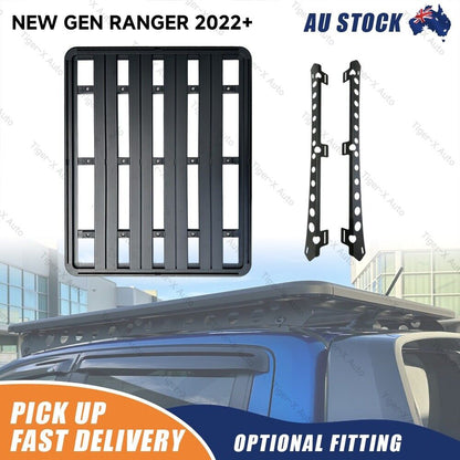 1500mm Aluminum Flat Rack Roof Platform For New Gen Ford Ranger 2022 2023 2024