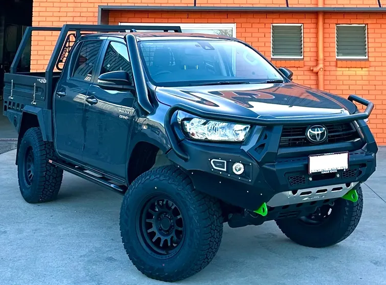 Black Stainless Steel Snorkel Kit For TOYOTA HILUX N80 2015-2024