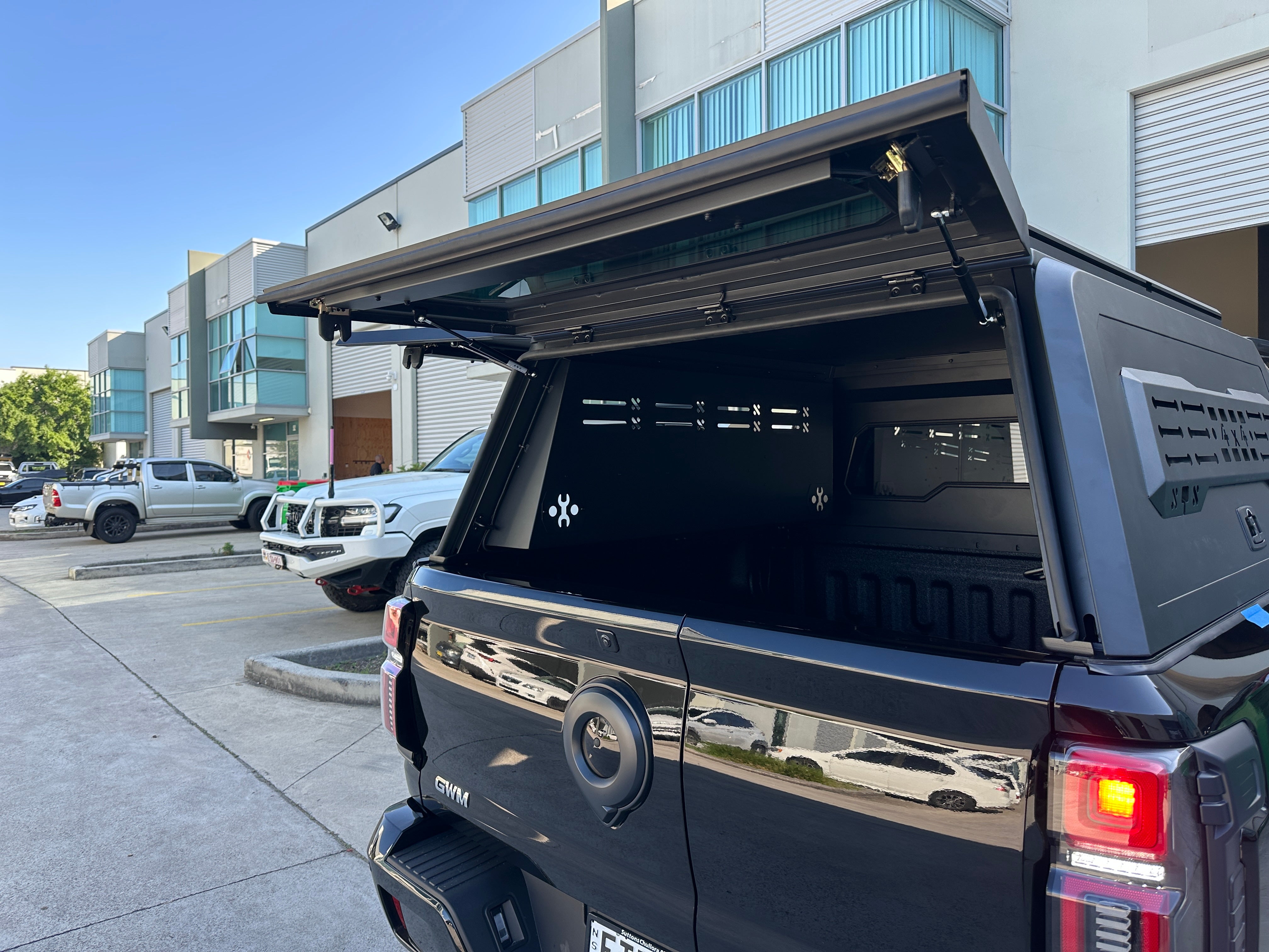 Heavy Duty Aluminum Canopy with Side Storage For GWM CANNON ALPHA 2024-2025