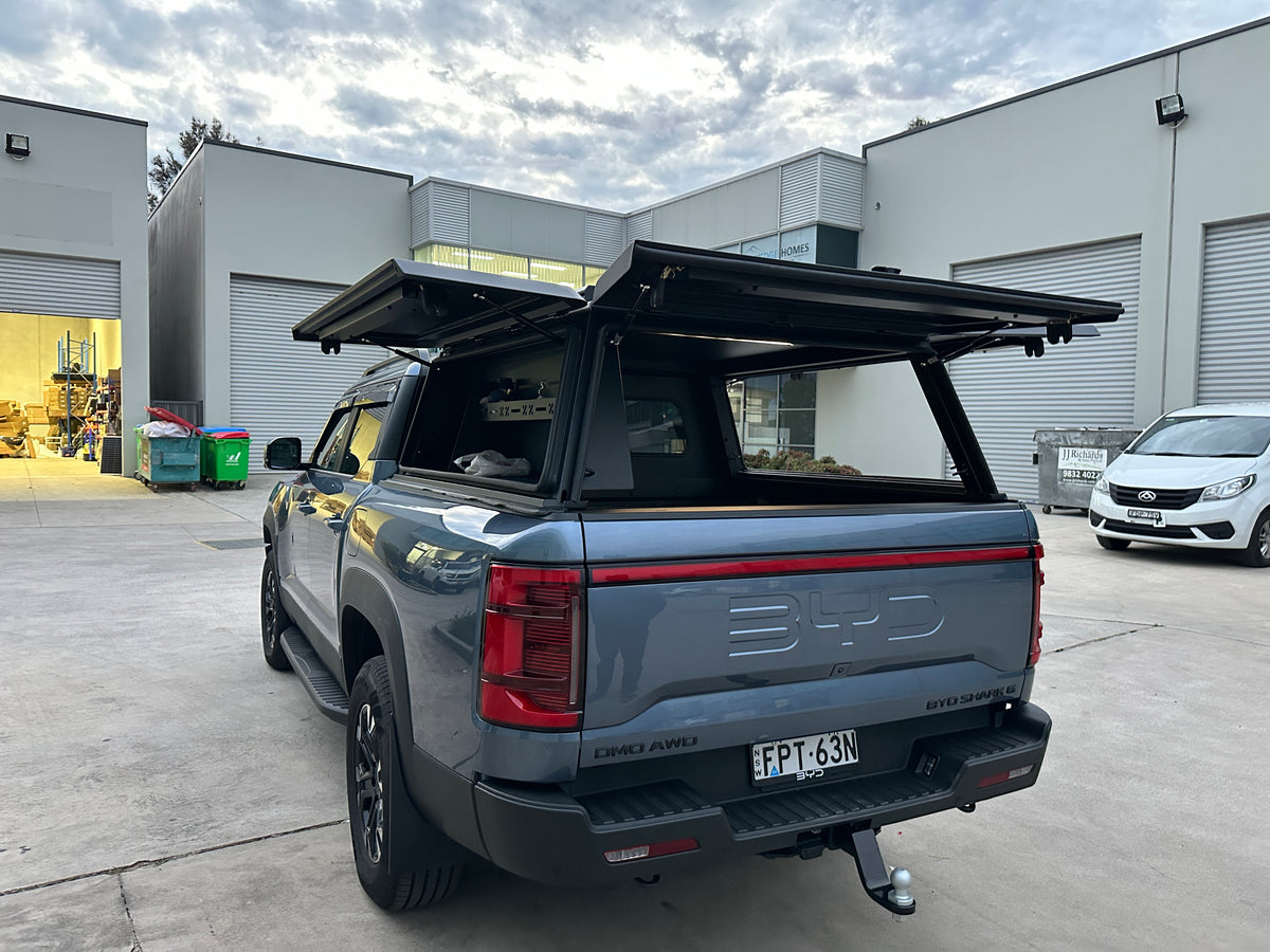 Heavy Duty Aluminium Canopy with Side Storage For BYD Shark 6 2025-2026 — view 7