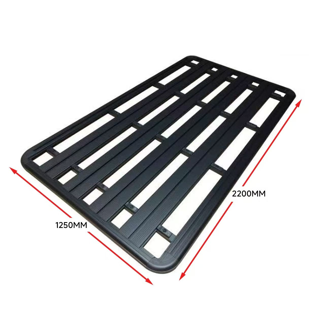 2200x1250mm Aluminum Roof Rack Platform with Backbone Set For TOYOTA PRADO 150 SERIES 2010-2023