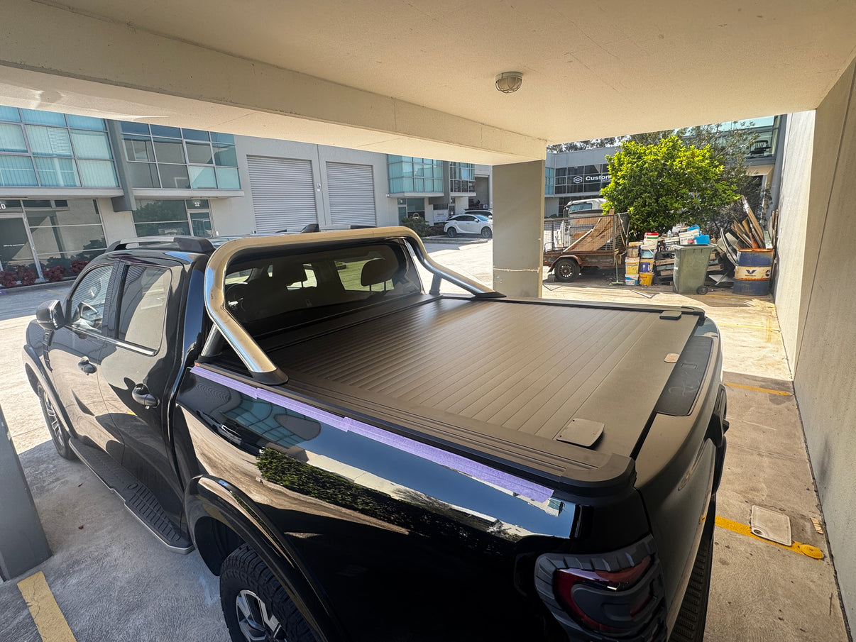 GWM Cannon 2019-2026 ute with TIGER-X manual roller shutter tub cover installed, rear view
