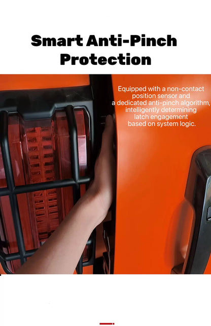 GWM Tank 300 electric suction lock mechanism mounted on the rear tailgate