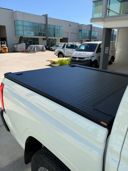 Dual Lock Manual Roller Shutter Tonneau Cover — To Suit Mitsubishi Triton GLX, GLS & GLX-R Dual Cab 2024-2026 | Aluminium Retractable Ute Tub Cover
