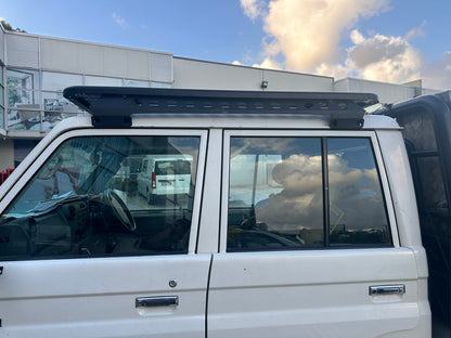 1600x1350mm Aluminum Roof Rack with Backbone to suit Toyota LandCruiser LC79 Series Double Cab 2007-Current — view 3