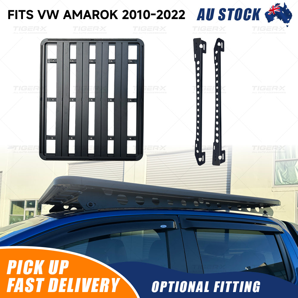 1500mm x 1250mm Aluminum Roof Rack with Backbone for VW Amarok 2010-2022 Dual Cab- T-Xplorer Rack