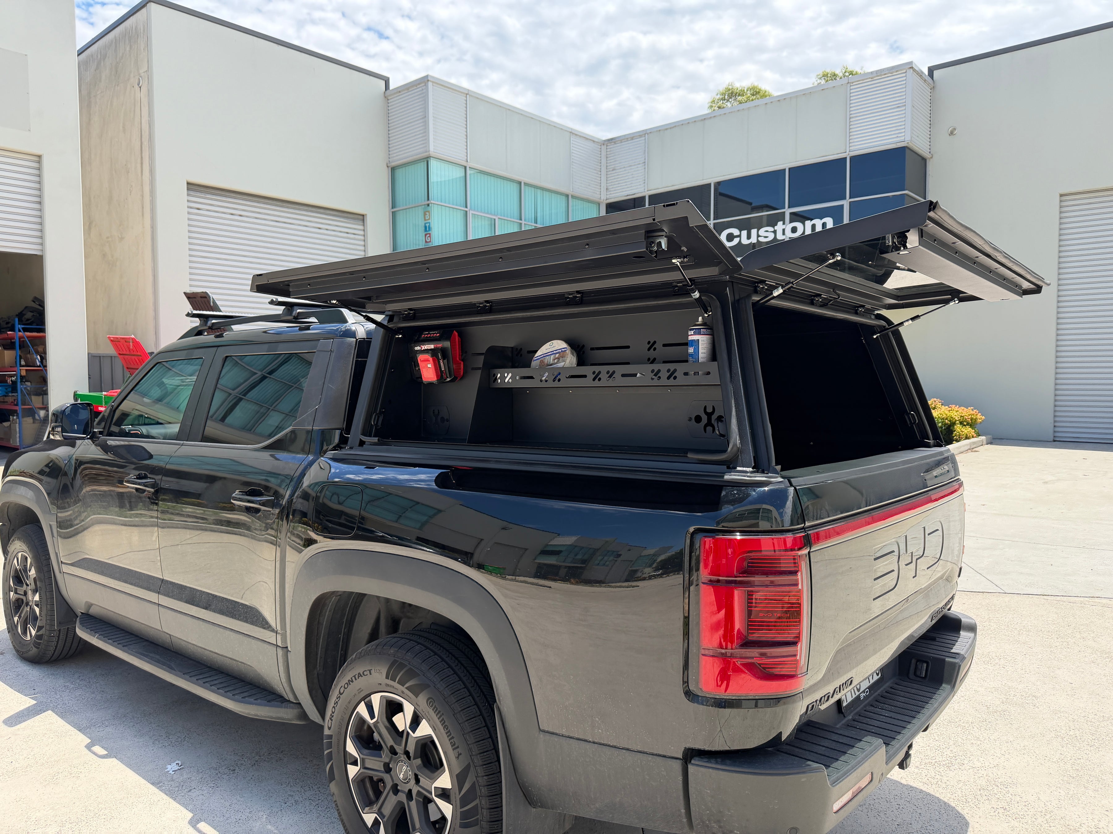 Heavy Duty Aluminium Canopy with Side Storage For BYD Shark 6 2025-2026 — view 5