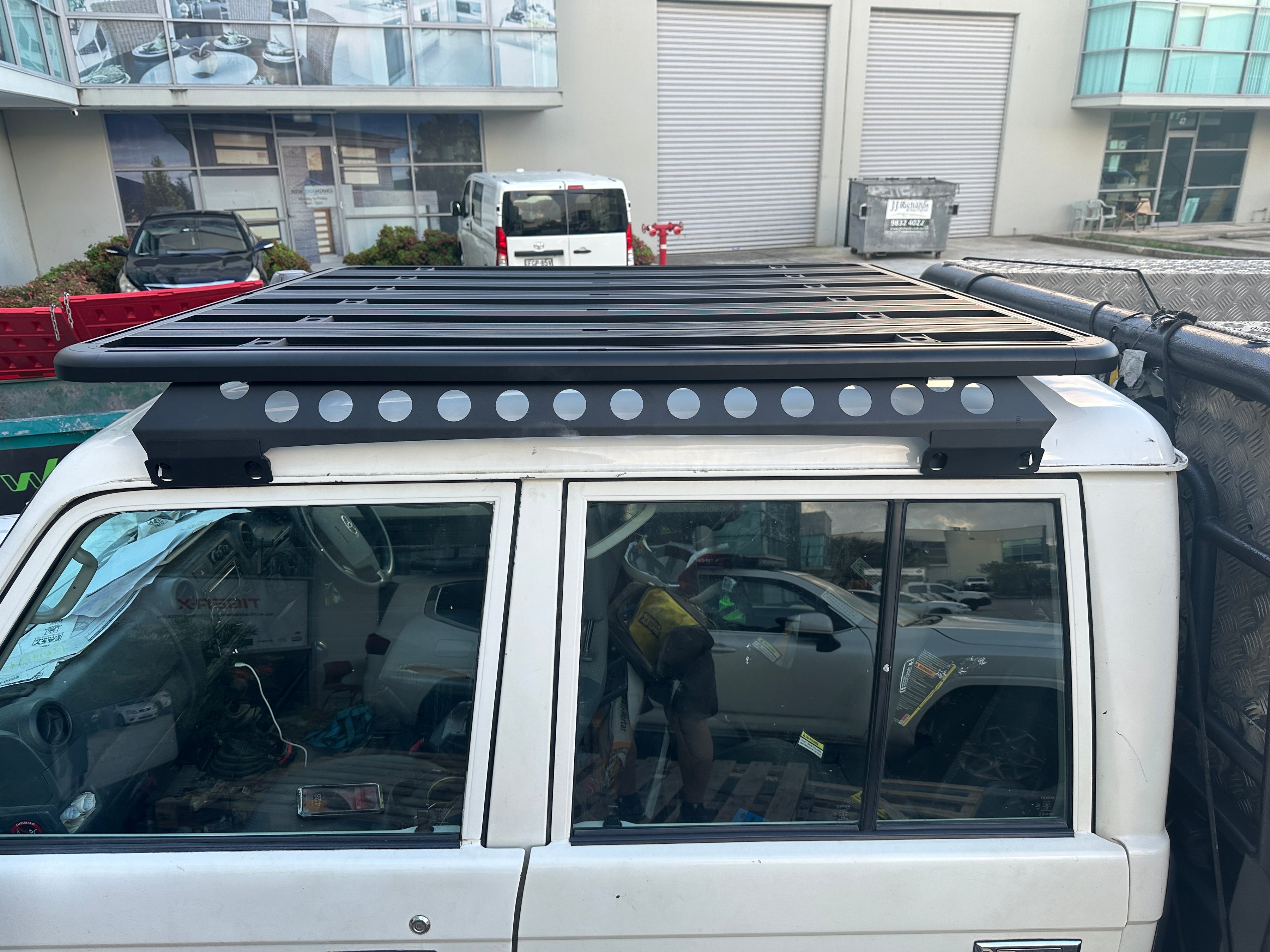 1600x1350mm Aluminum Roof Rack with Backbone to suit Toyota LandCruiser LC79 Series Double Cab 2007-Current — view 7