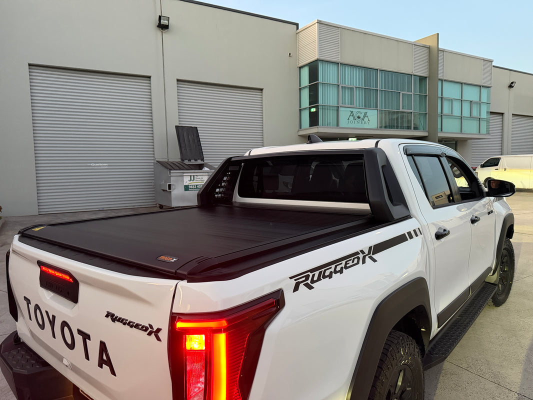 Upgraded Electric Roller Shutter Tonneau Cover for Toyota HiLux 2026 Dual Cab SR / SR5 / Workmate — Aluminium Ute Tub Cover