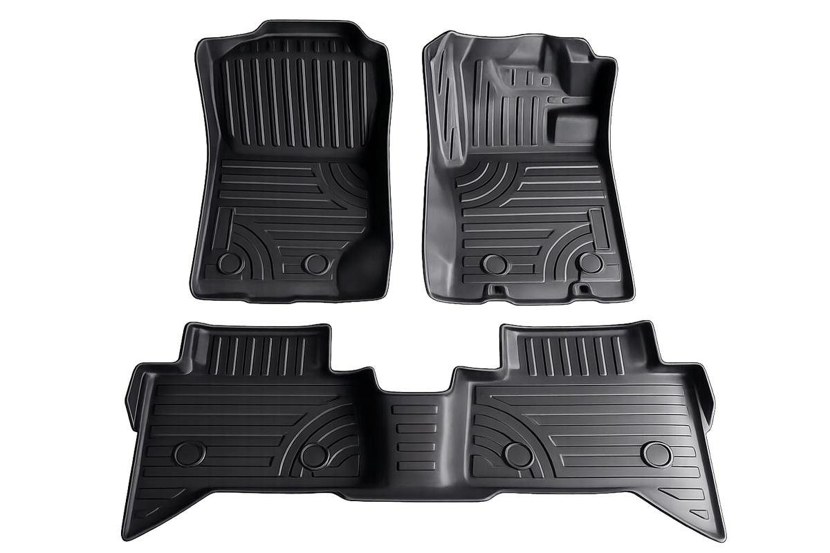 Anti-Slip TPE Rubber Floor Mats Full Set For Mitsubishi Triton MV 2024-2026 — view 4