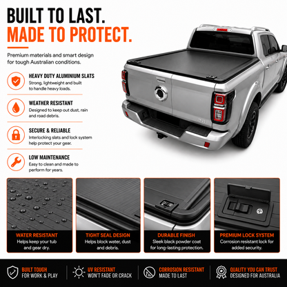 Dual Lock Manual Roller Shutter Tonneau Cover — view 7