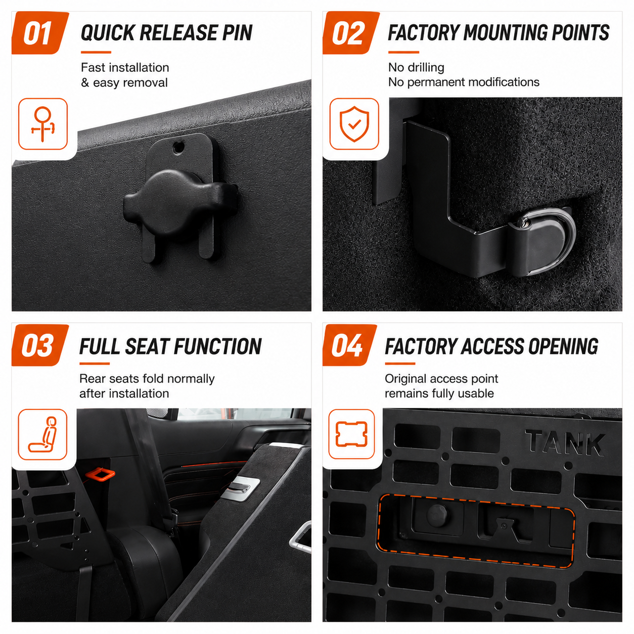 GWM Tank 300 Boot Side Shelves — view 2