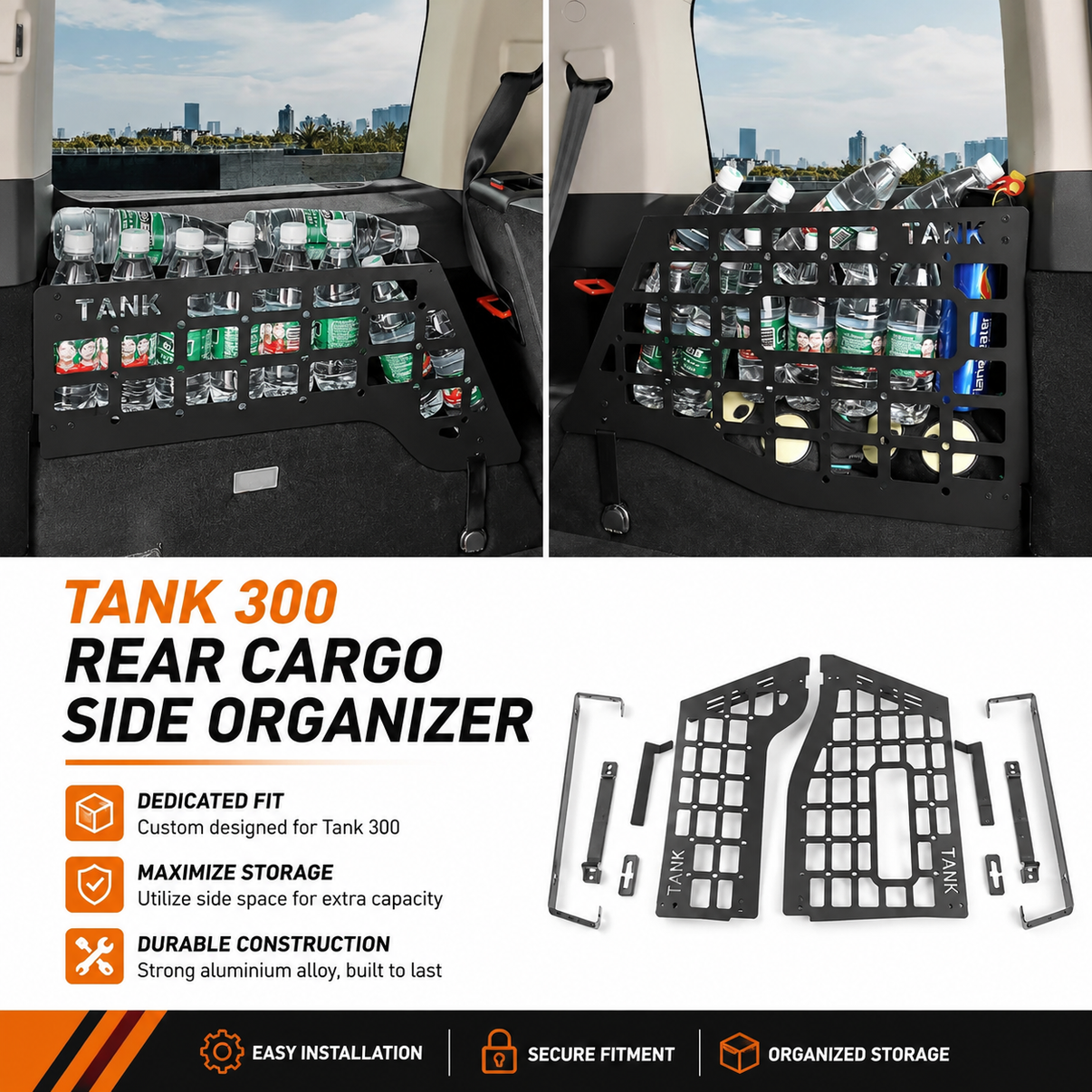 GWM Tank 300 Boot Side Shelves — view 3