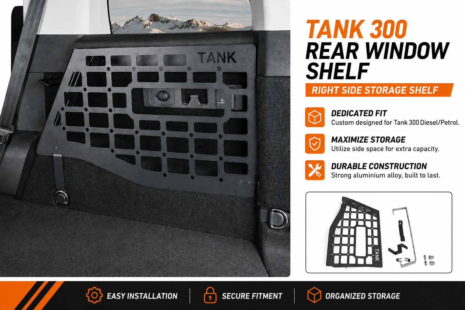 GWM Tank 300 Boot Side Shelves — view 7