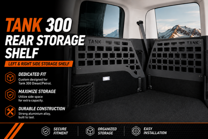 GWM Tank 300 Boot Side Shelves