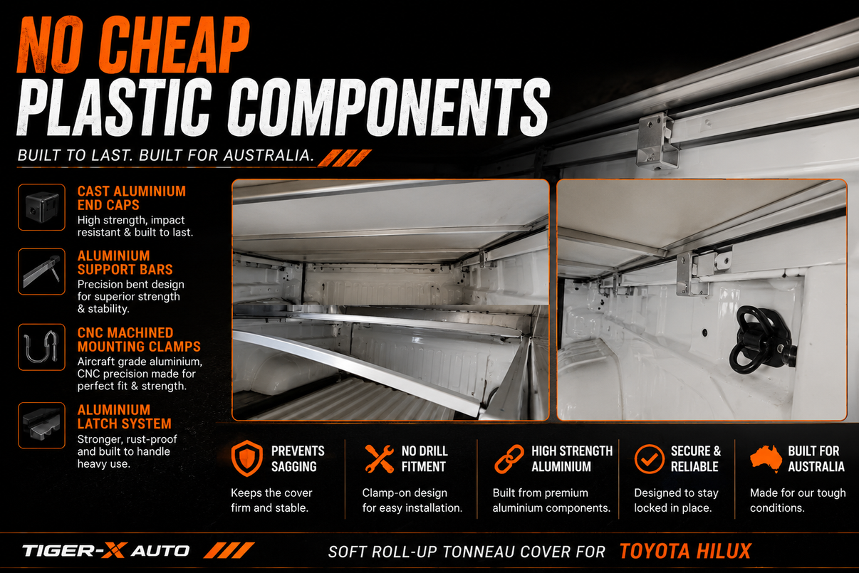 Soft Roll-Up Tonneau Cover To Suit Toyota HiLux 2015-2026 Dual Cab — view 5