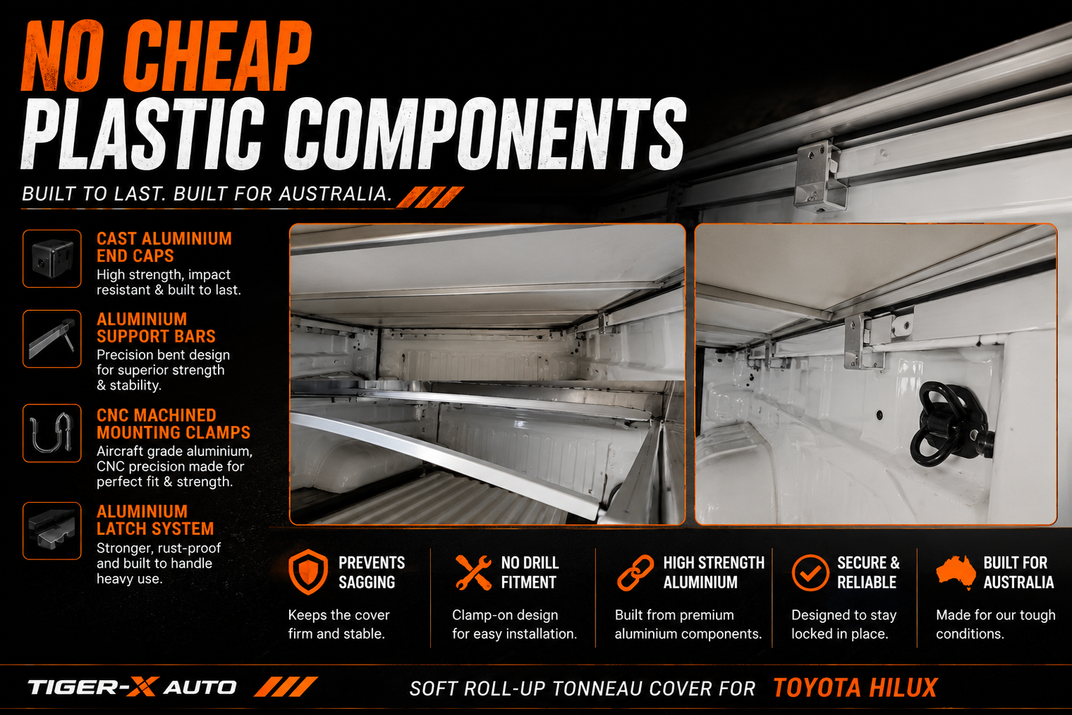 Soft Roll-Up Tonneau Cover To Suit Toyota HiLux 2015-2026 Dual Cab — view 5