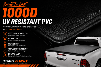 Soft Roll-Up Tonneau Cover To Suit Toyota HiLux 2015-2026 Dual Cab — view 3