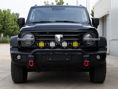 Steel Nudge Bar Front Bar with Integrated Tow Hooks For GWM Tank 300 2023-2026 — view 4