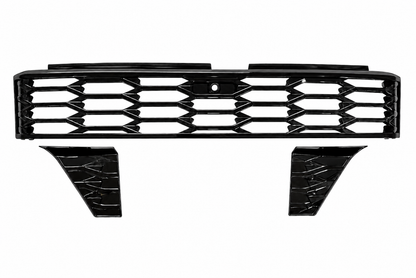 Gloss black front grille with side panels fitted to a Toyota HiLux 2026 N90