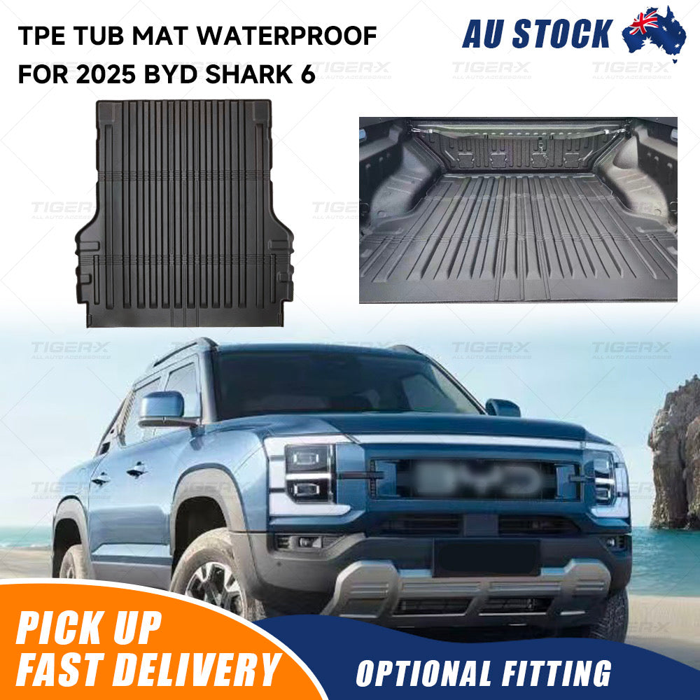 TPE Ute Tub Mat Liner to Suit BYD Shark 6 2025+ Dual Cab