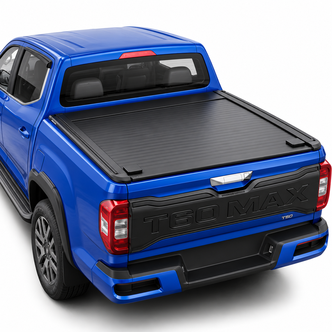 Dual lock aluminium roller shutter tonneau cover for the LDV T60 Dual Cab